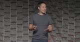Joe Cheng speaking at RStudio's conference in 2022
